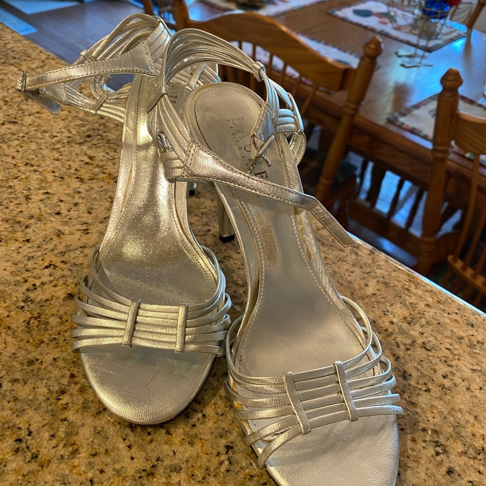 Lauren by Ralph Lauren high heels silver
